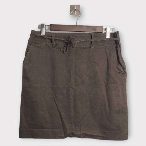 Lacoste Vintage Straight Belted Mini Skirt 8 - Picture 1 of 4
